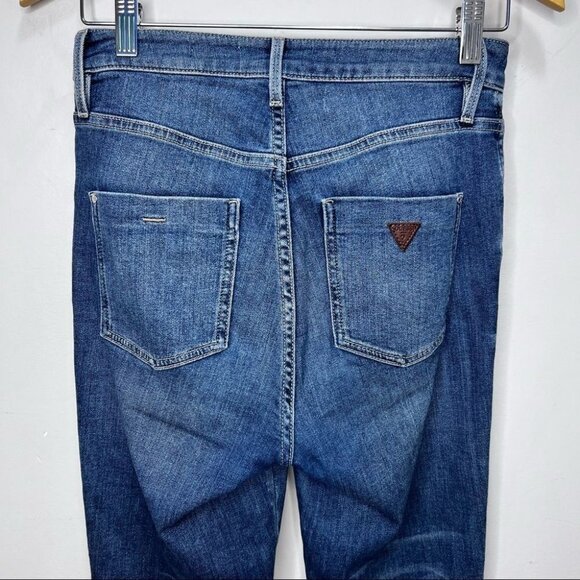 Size 27 Guess Super High Rise  Skinny Jeans - Picture 5 of 12